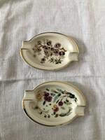 2 darab Zsolnay porcelán hamutartó 12 x 8 cm