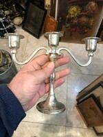 Candle holder, made of metal, 15 cm high, perfect for living room.