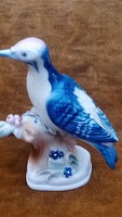 Vintage Zsolnay blue jay bird figurine! It is in perfect condition