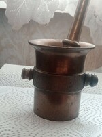 Copper mortar in perfect condition