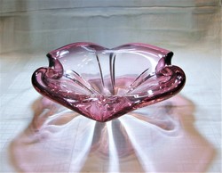 Gyönyörű Cseh üveg tál - Asztalközép - Kínáló