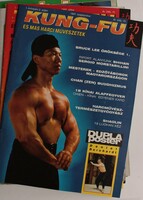 Retró harcművészeti magazinok (Karate, Judo, Kung Fu) + Kyokushinkai kata könyv
