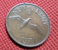 Guernsey 1971. 1 új penny