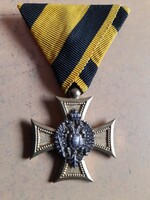 József Ferenc k.U.K officer service mark iii. Class, award. Forest ribbon! Post ok.!