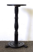 1L436 antique black flower pot statue holder pedestal 71 cm