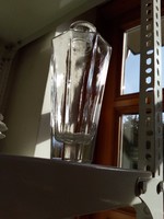 Depose Kefla 8 szögletes parfűmös palack vastag tömör üveg talpal 20 cl 16,4 cm
