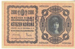 Magyarország 2000 korona MINTA REPLIKA 1914 UNC