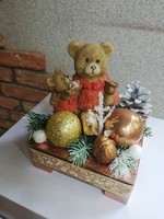 Teddy bear Christmas table decoration