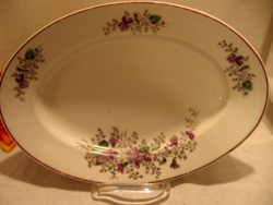 Antique zsolnay lukafai violet serving bowl