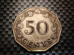 Málta 50 cent, 1972