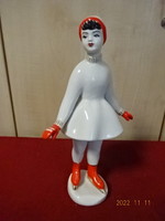 CCCP porcelain figure, skating girl, height 29 cm. He has! Jokai.