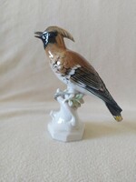 Volkstedt: bird figurine flawless, with nice painting, 18 cm