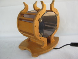 Lamellar wooden lamp