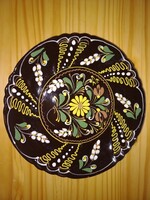 Large glazed ceramic dinner plate 29 cm