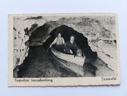 Old postcard photo postcard 1951 spring cave in Tapolca