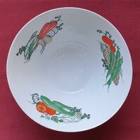 Seltmann Weiden Bavaria német porcelán tálaló tál zöldség mintával tányér kukorica paradicsom borsó
