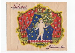 Lukács chocolate factory chocolate box paper approx. 1910-1920 (andrás biczó) with signature