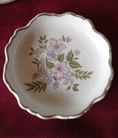 Zsolnay flower pattern jewelry holder bowl
