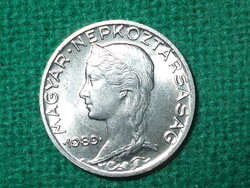 5 Filér 1989 ! Only 30010 pcs. !!! It was not in circulation! Greenish!