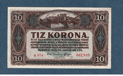 10 Korona 1920 between serial numbers dot ef