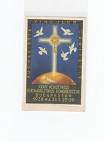 Eucharisztikus Kongresszus Budapest 1938 postatiszta képeslap