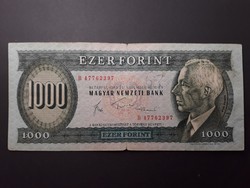 Magyarország 1000 Forint 1983 B Sorozat - Magyar 1000 Ft, Zöld, Bartók Ezres régi bankjegy, bankó
