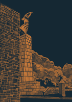 Szabadság szobor a Gellért hegyen - vászonkép - Farkas Benjamin