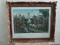 A tizenhárom aradi vértanú 1849. október 6. színes olajnyomat keret nélkül