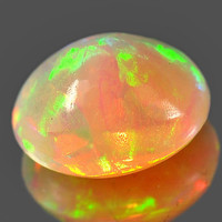 Real, 100% natural multi-color Ethiopian precious opal gemstone 0.44ct (st)! Its value: HUF 26,400!!!