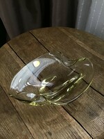 Old crystal glass bowl