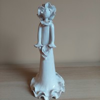 Rare collector's Zsuzsa Moravian ceramic female figure 31 cm