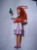 Vegyész lány lombikkal- reklámfigura 14 cm