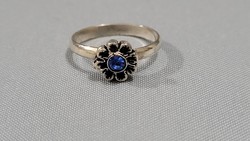 Children's silver ring with blue stones 1.19g
