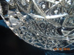 860 G diamond-cut lead crystal 12.5x4.5 cm