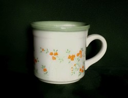 Rosenberger Biltons német-angol teás kávés füles fajansz kerámia bögre csésze színes virág minta