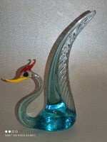 Price worth taking now!!! Nagyobbacska glass bird animal figure blue bird 12 cm