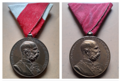 2 József Ferenc jubilee medal signum memoriae award military and civilian original ribbon
