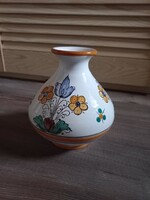 Hand-painted folk ceramics, vase 15.5 cm