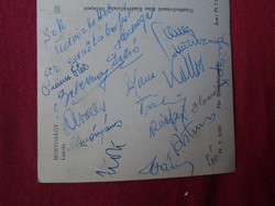 DEL011.8 Labdarúgó Játékvezetők Tanácsa Békéscsaba 1959 aláírásokkal Beleznay Kallós Fülep Kornél