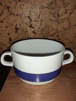 Alföldi blue-gold striped soup cup