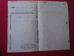 Del012.7 Receipt kunstädter vilmos - Budapest book binding 1918