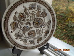 Neoreneszánsz JACOBEAN mintával polikróm tál az angol Ridgway cégtől 26 cm