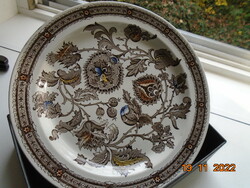 Neoreneszánsz JACOBEAN mintával polikróm tál az angol Ridgway cégtől 26 cm