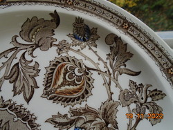Neoreneszánsz JACOBEAN mintával polikróm tál az angol Ridgway cégtől 26 cm