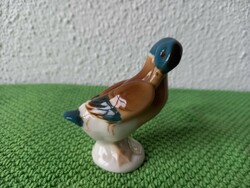 Royal Dux Bohemia porcelán madár_vadkacsa_nipp