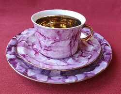 Wawel lengyel porcelán reggeliző szett kávés teás csésze csészealj kistányér