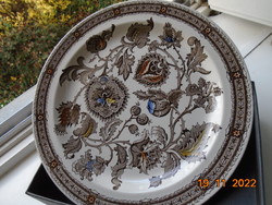 Neoreneszánsz JACOBEAN mintával polikróm tál az angol Ridgway cégtől 26 cm