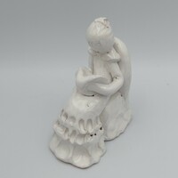 Csavlek Etelka ceramic reading woman figure