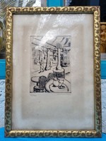 Cselényi Walleshausen Zsigmond (1887-1978) Párizs utcakép