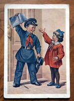 Orosz propaganda képeslap 1959 CCCP